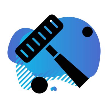 Vektör bahçesi tırmık simgesi, vektör illüstrasyonu