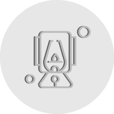 Vektör lambaları Ico, vektör illüstrasyonu