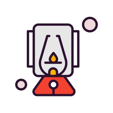 Vektör lambaları Ico, vektör illüstrasyonu