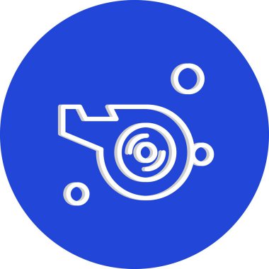 Vektör düdüğü Simgesi, vektör illüstrasyonu