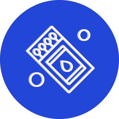 Vektör kibrit kutusu Ico, vektör illüstrasyonu