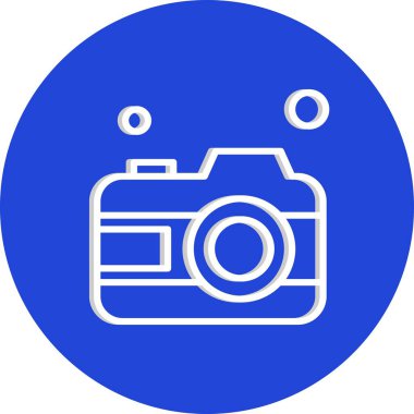  Kamera Simgesi, Vektör illüstrasyonu