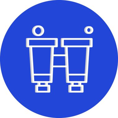 Vektör Binoküler Simgesi, vektör illüstrasyonu
