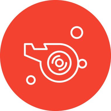 Vektör düdüğü Simgesi, vektör illüstrasyonu