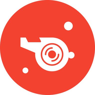 Vektör düdüğü Simgesi, vektör illüstrasyonu