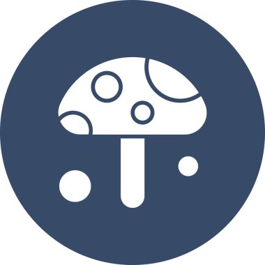  Vektör mantar Ico, vektör illüstrasyonu