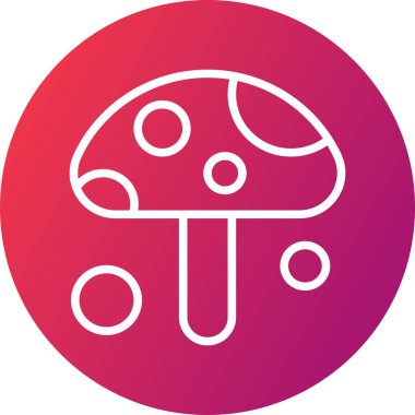  Vektör mantar Ico, vektör illüstrasyonu