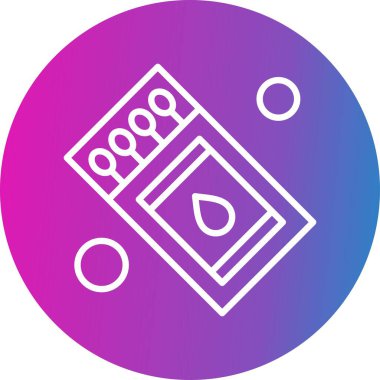 Vektör kibrit kutusu Ico, vektör illüstrasyonu