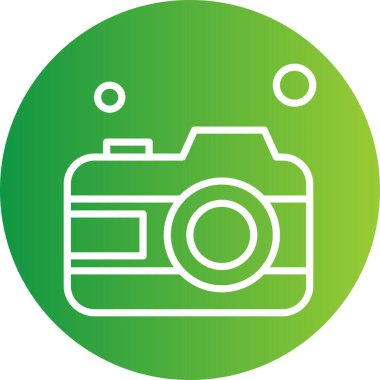 Kamera Simgesi, Vektör illüstrasyonu