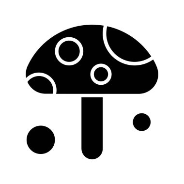  Vektör mantar Ico, vektör illüstrasyonu