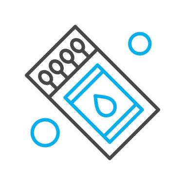 Vektör kibrit kutusu Ico, vektör illüstrasyonu