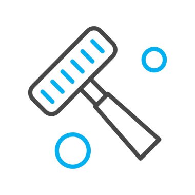 Vektör bahçesi tırmık simgesi, vektör illüstrasyonu