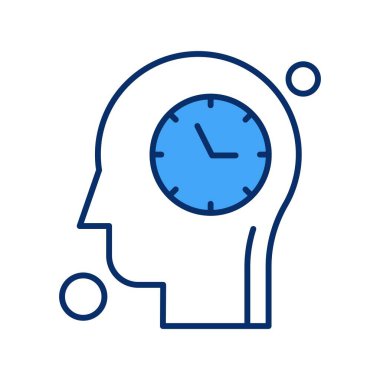 Renkli Vektör Saat Simgesi 