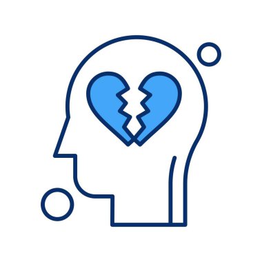 İnsan kafasının vektör illüstrasyonu 