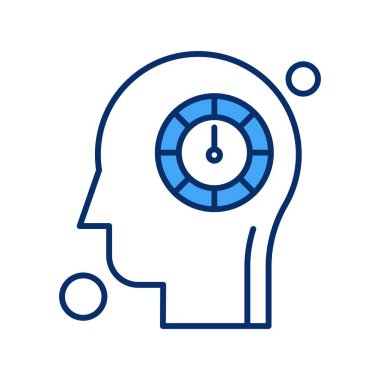 İnsan kafasının vektör illüstrasyonu 