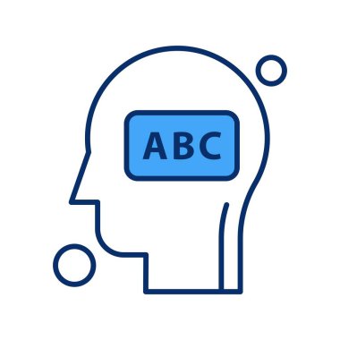 İnsan kafasının vektör illüstrasyonu 