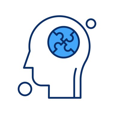 İnsan kafasının vektör illüstrasyonu 