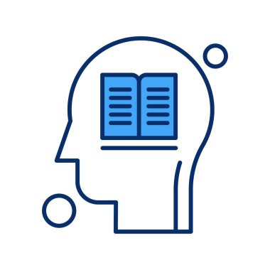 kitap simgesi, vektör illüstrasyonu