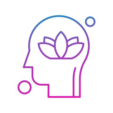 İnsan kafasının vektör illüstrasyonu 