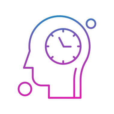 Renkli Vektör Saat Simgesi 