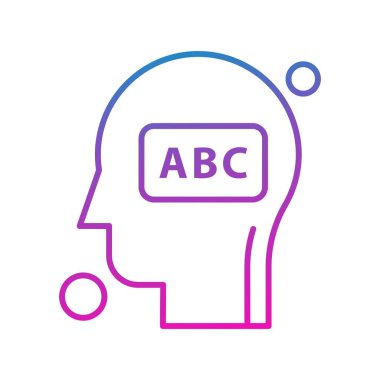 İnsan kafasının vektör illüstrasyonu 