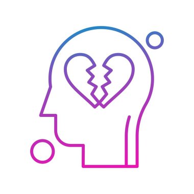 İnsan kafasının vektör illüstrasyonu 