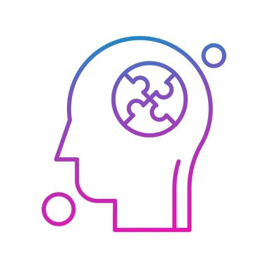 İnsan kafasının vektör illüstrasyonu 