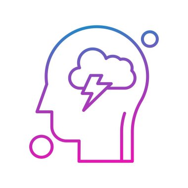 Contour bulut vektör illüstrasyonu