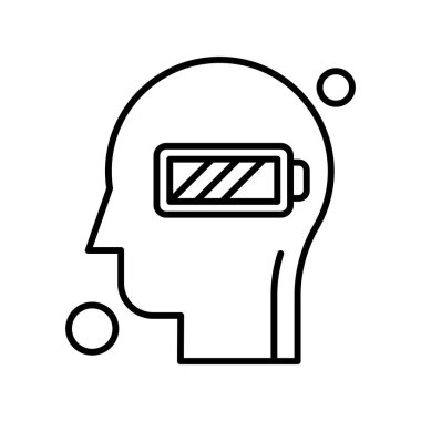 İnsan kafasının vektör illüstrasyonu 