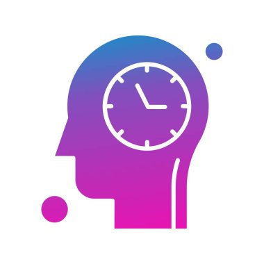 Renkli Vektör Saat Simgesi 