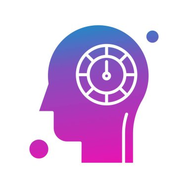 İnsan kafasının vektör illüstrasyonu 