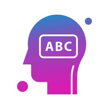 İnsan kafasının vektör illüstrasyonu 