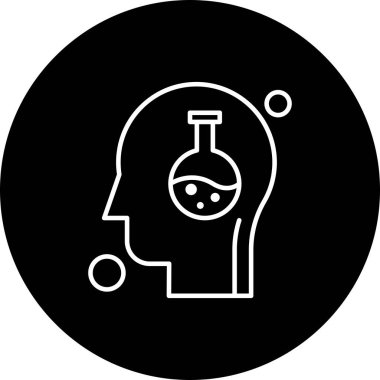  Test tübü simgesi, vektör illüstrasyonu