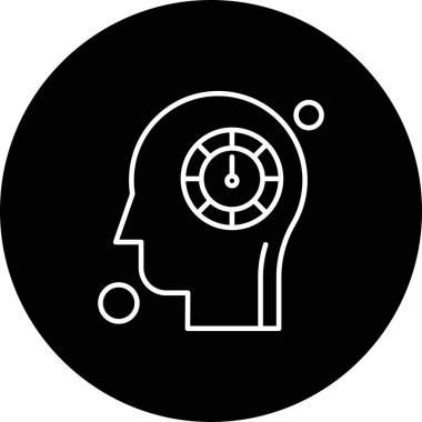 İnsan kafasının vektör illüstrasyonu 