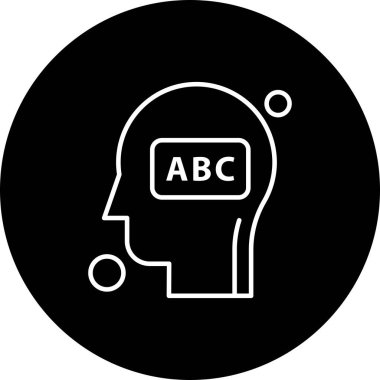 İnsan kafasının vektör illüstrasyonu 