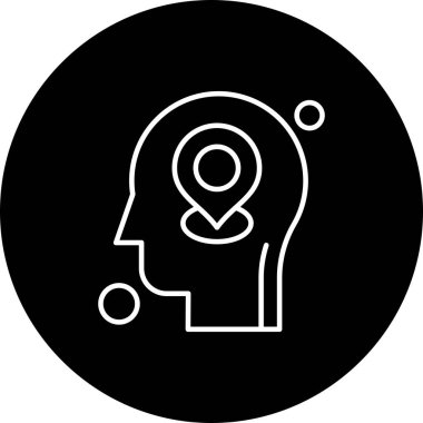 konum web simgesi, vektör illüstrasyonu