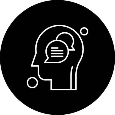 Konuşma balonu Sohbet Simgesi vektör çizimi 