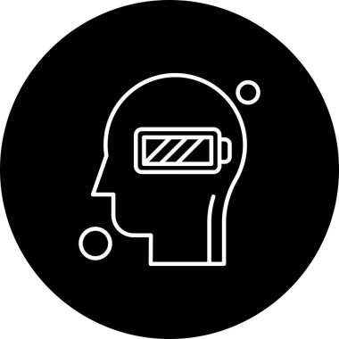 İnsan kafasının vektör illüstrasyonu 