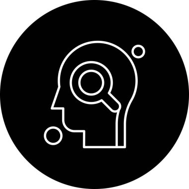 İnsan kafasının vektör illüstrasyonu 