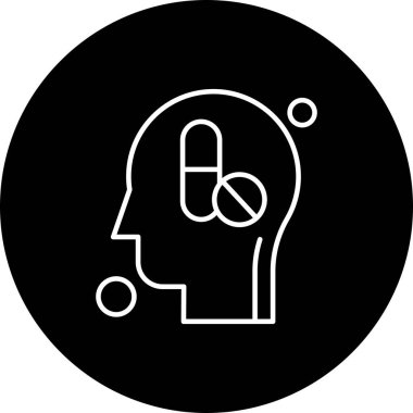 İnsan kafasının vektör illüstrasyonu 