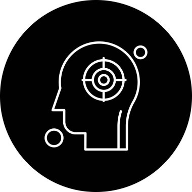 İnsan kafasının vektör illüstrasyonu 