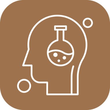  Test tübü simgesi, vektör illüstrasyonu