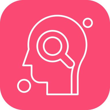 İnsan kafasının vektör illüstrasyonu 