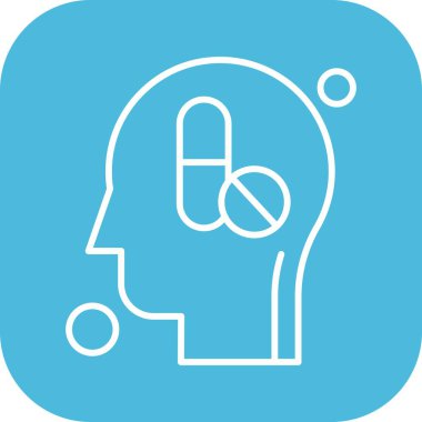 İnsan kafasının vektör illüstrasyonu 