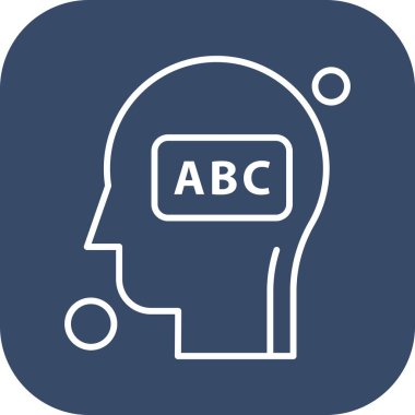 İnsan kafasının vektör illüstrasyonu 