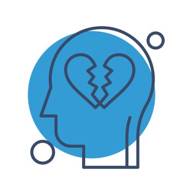 İnsan kafasının vektör illüstrasyonu 