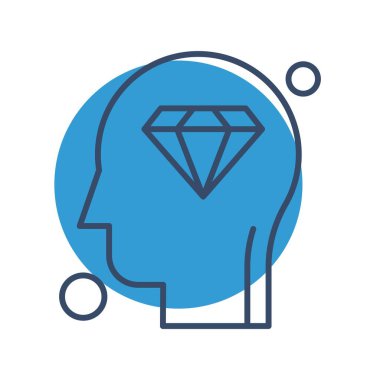 Elmas simgesi vektör illüstrasyonu