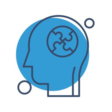 İnsan kafasının vektör illüstrasyonu 