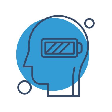 İnsan kafasının vektör illüstrasyonu 