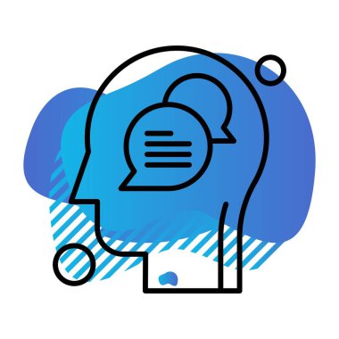 Konuşma balonu vektör çizimi 